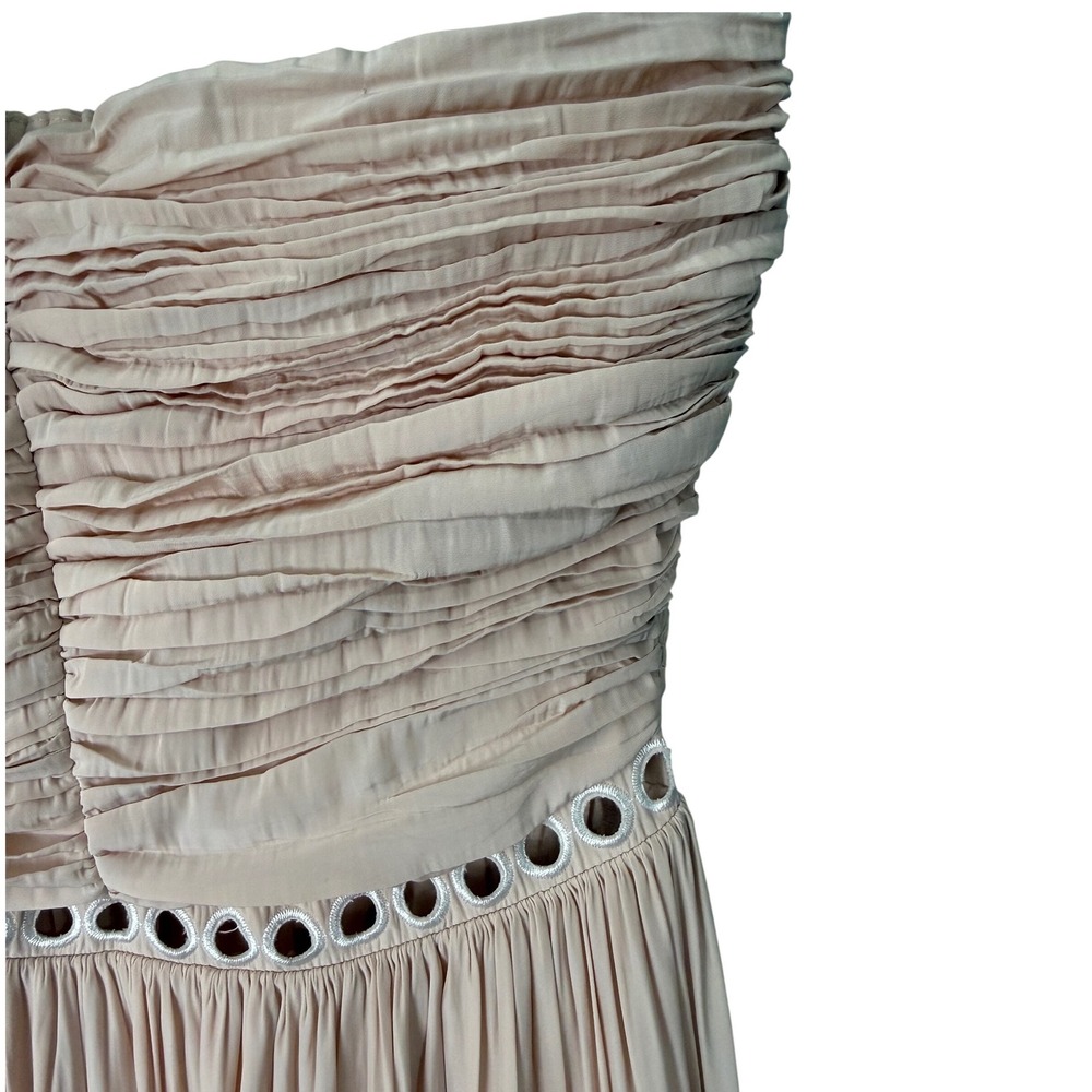 Ramy Brook Stephy Strapless Midi Dress Blush Pink XXS - Picture 8 of 9